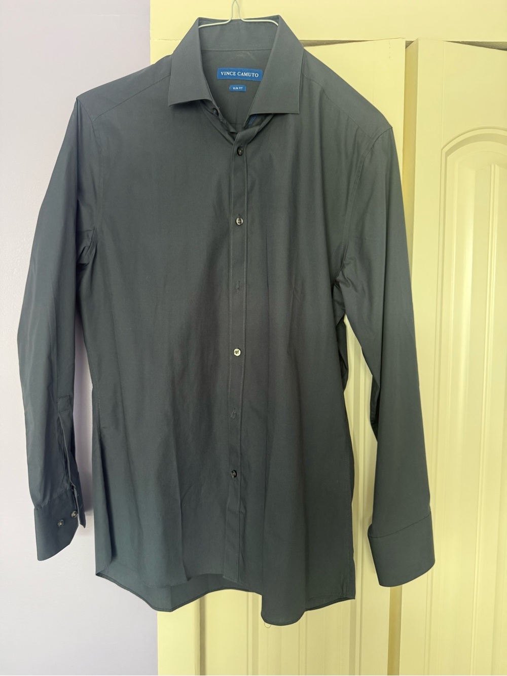Vince Camuto New (without tags) Slim-Fit Men's Dark Charcoal Long-Sleeve Medium